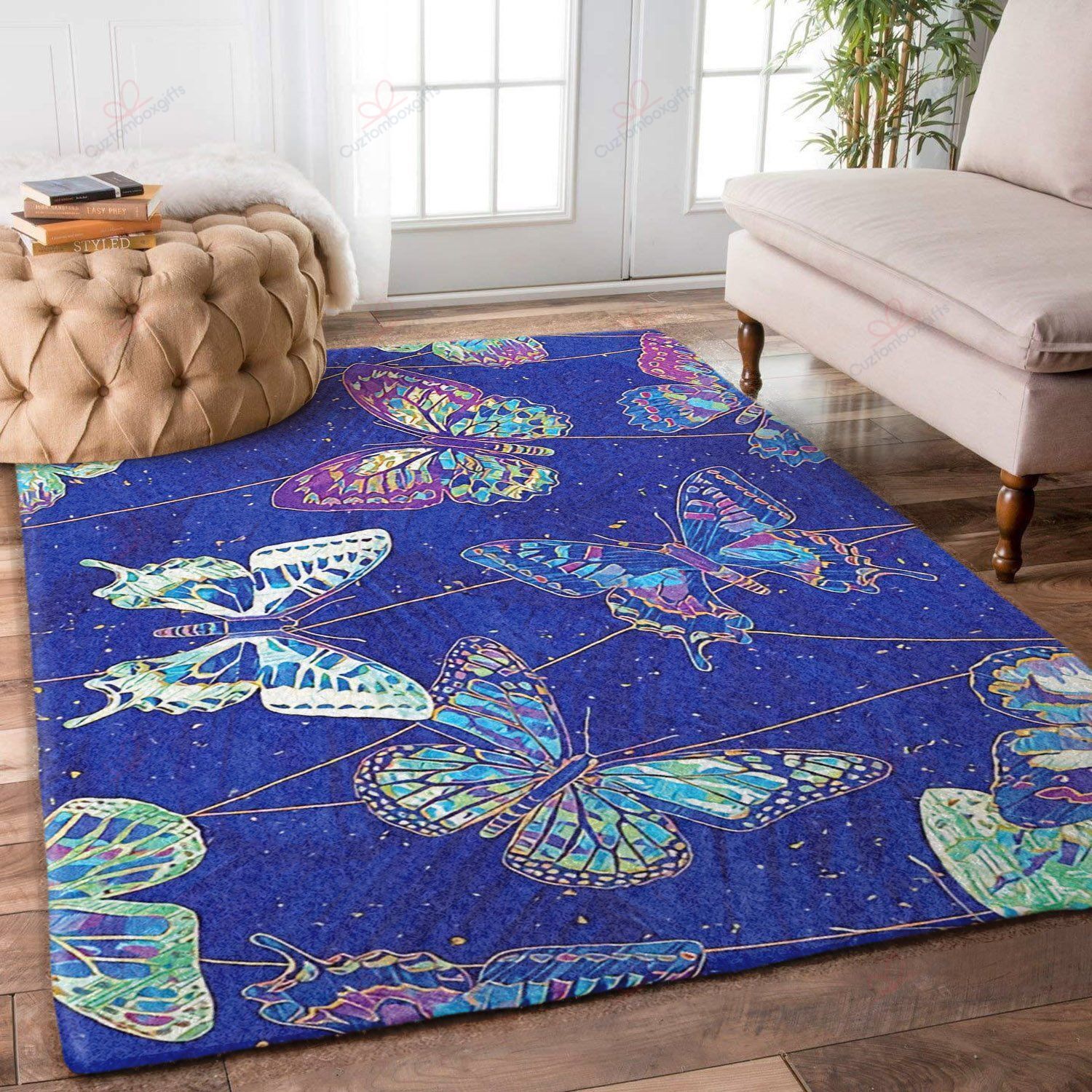 Butterfly In Night Rug Sport Decor Gift Floor Decor Living Room Carpet Rug Area Rug - 1b7987f6036c Butterfly In Night Rug Sport Decor Gift Floor Decor Living Room Carpet Rug Area Rug - 1b7987f6036c