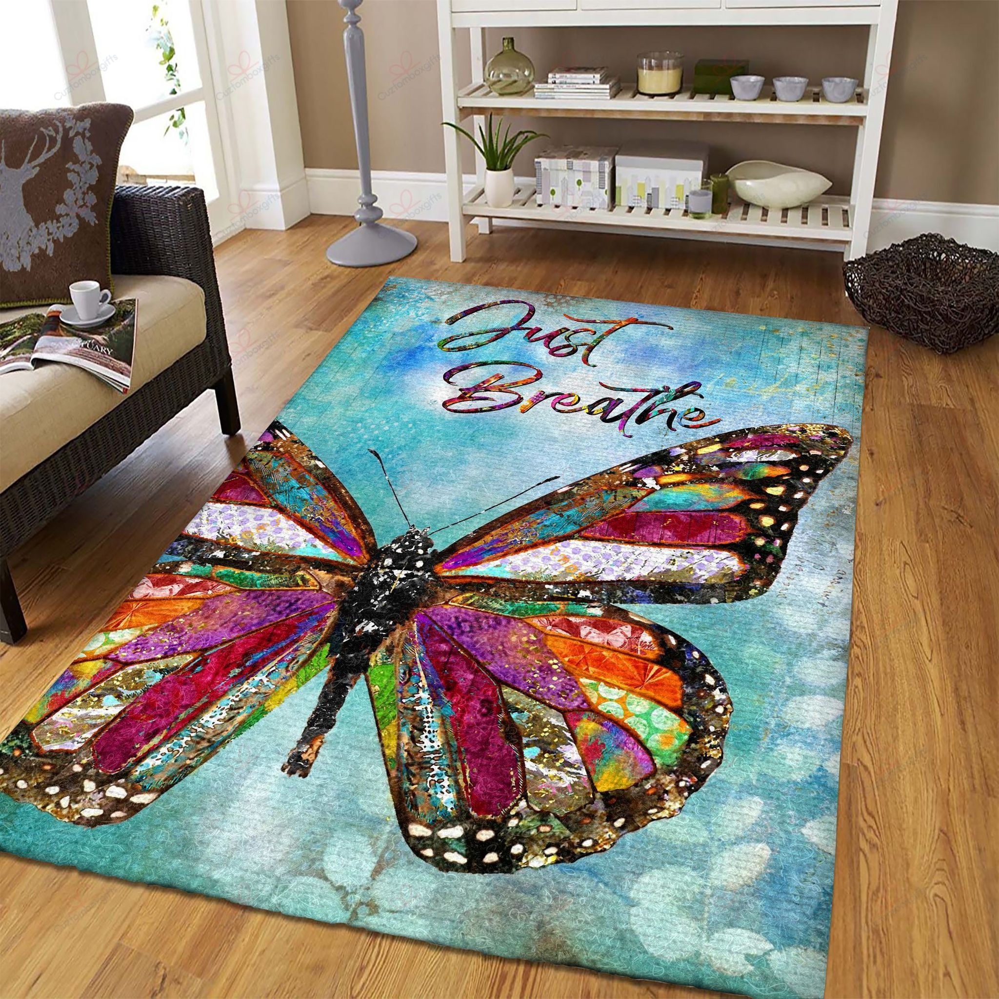 Butterfly Just Breathe Rug Sport Decor Gift Floor Decor Living Room Carpet Rug Area Rug - 35680f3a07db Butterfly Just Breathe Rug Sport Decor Gift Floor Decor Living Room Carpet Rug Area Rug - 35680f3a07db