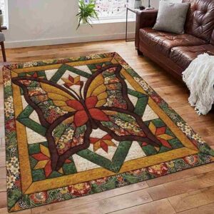 Butterfly Light It Up Rug Sport Decor Gift Floor Decor Living Room Carpet Rug Area Rug - 4cb6542d7e0a