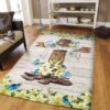 Butterfly Lily Rug Sport Decor Gift Floor Decor Living Room Carpet Rug Area Rug - 1a57cb141756