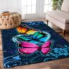 Butterfly Love Rug Sport Decor Gift Floor Decor Living Room Carpet Rug Area Rug - b4bf565b3811