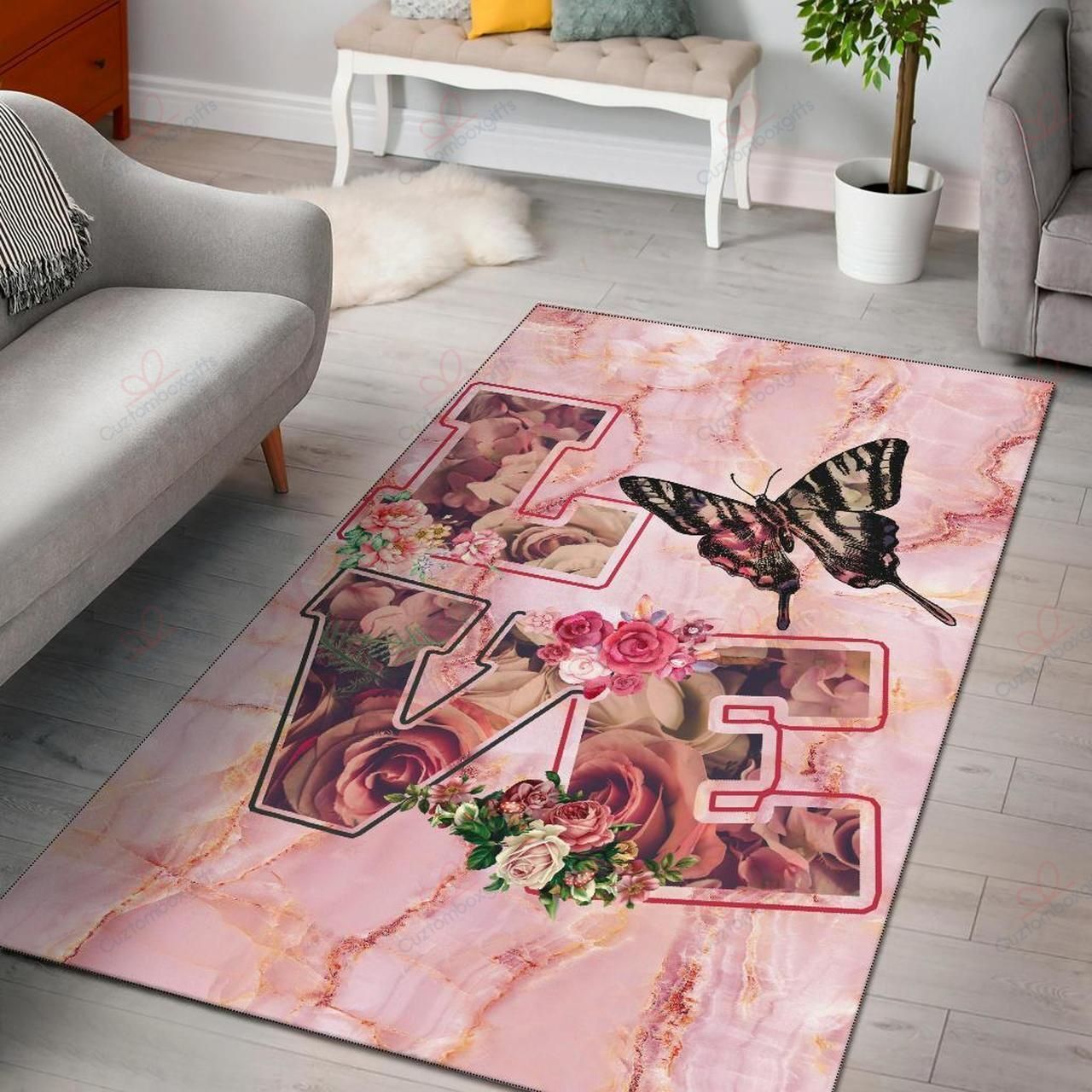 Butterfly Love Rug Sport Decor Gift Floor Decor Living Room Carpet Rug Area Rug - b99b8117bf39 Butterfly Love Rug Sport Decor Gift Floor Decor Living Room Carpet Rug Area Rug - b99b8117bf39