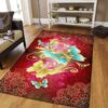 Butterfly Mandala Gold Rug Sport Decor Gift Floor Decor Living Room Carpet Rug Area Rug - b8d17da442fc