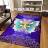 Butterfly Mandala Rug Sport Decor Gift Floor Decor Living Room Carpet Rug Area Rug - e5330af507f9