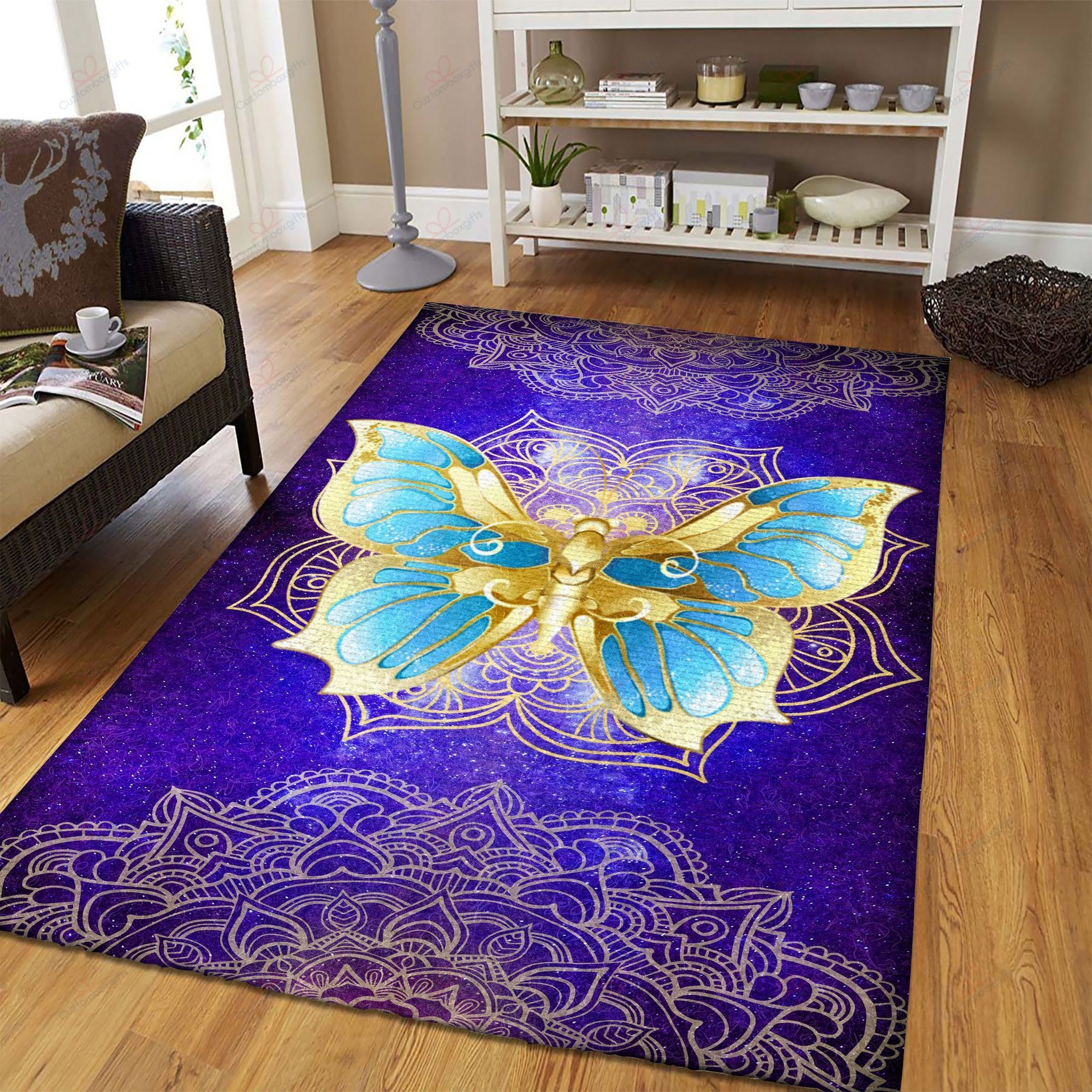 Butterfly Mandala Rug Sport Decor Gift Floor Decor Living Room Carpet Rug Area Rug - e5330af507f9 Butterfly Mandala Rug Sport Decor Gift Floor Decor Living Room Carpet Rug Area Rug - e5330af507f9