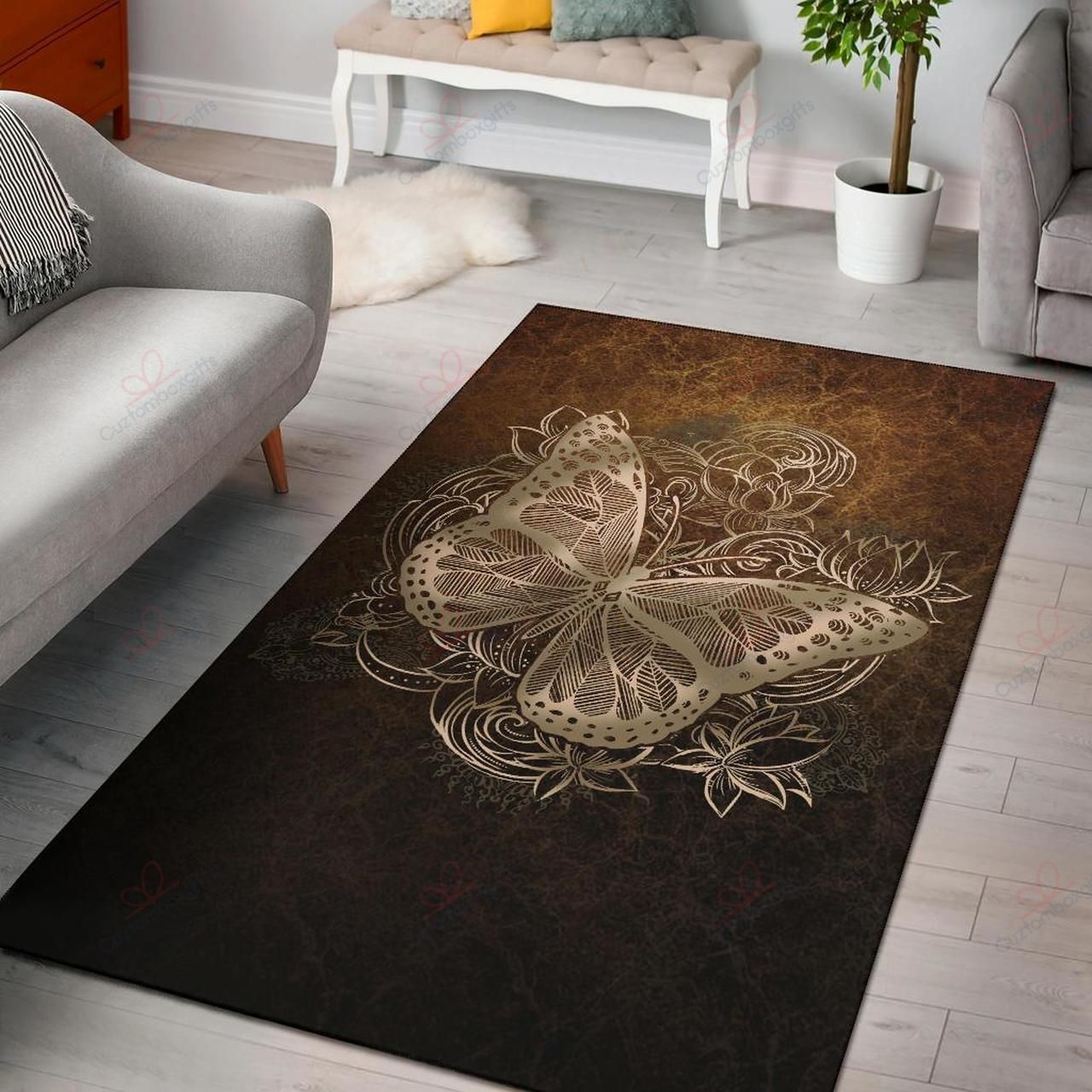Butterfly Mandala Rug Sport Decor Gift Floor Decor Living Room Carpet Rug Area Rug - 9cd31ae05da2 Butterfly Mandala Rug Sport Decor Gift Floor Decor Living Room Carpet Rug Area Rug - 9cd31ae05da2