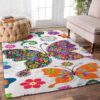 Butterfly Mandala Rug Sport Decor Gift Floor Decor Living Room Carpet Rug Area Rug - 2274dd9643e6