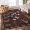 Butterfly On The Tree Rug Sport Decor Gift Floor Decor Living Room Carpet Rug Area Rug - 316f634fe30b
