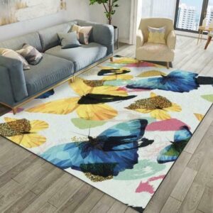 Butterfly Painting 10 Rug Sport Decor Gift Floor Decor Living Room Carpet Rug Area Rug - 295b8bad4ee4