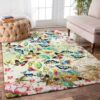 Butterfly Painting 3 Rug Sport Decor Gift Floor Decor Living Room Carpet Rug Area Rug - 22a94bc729f9