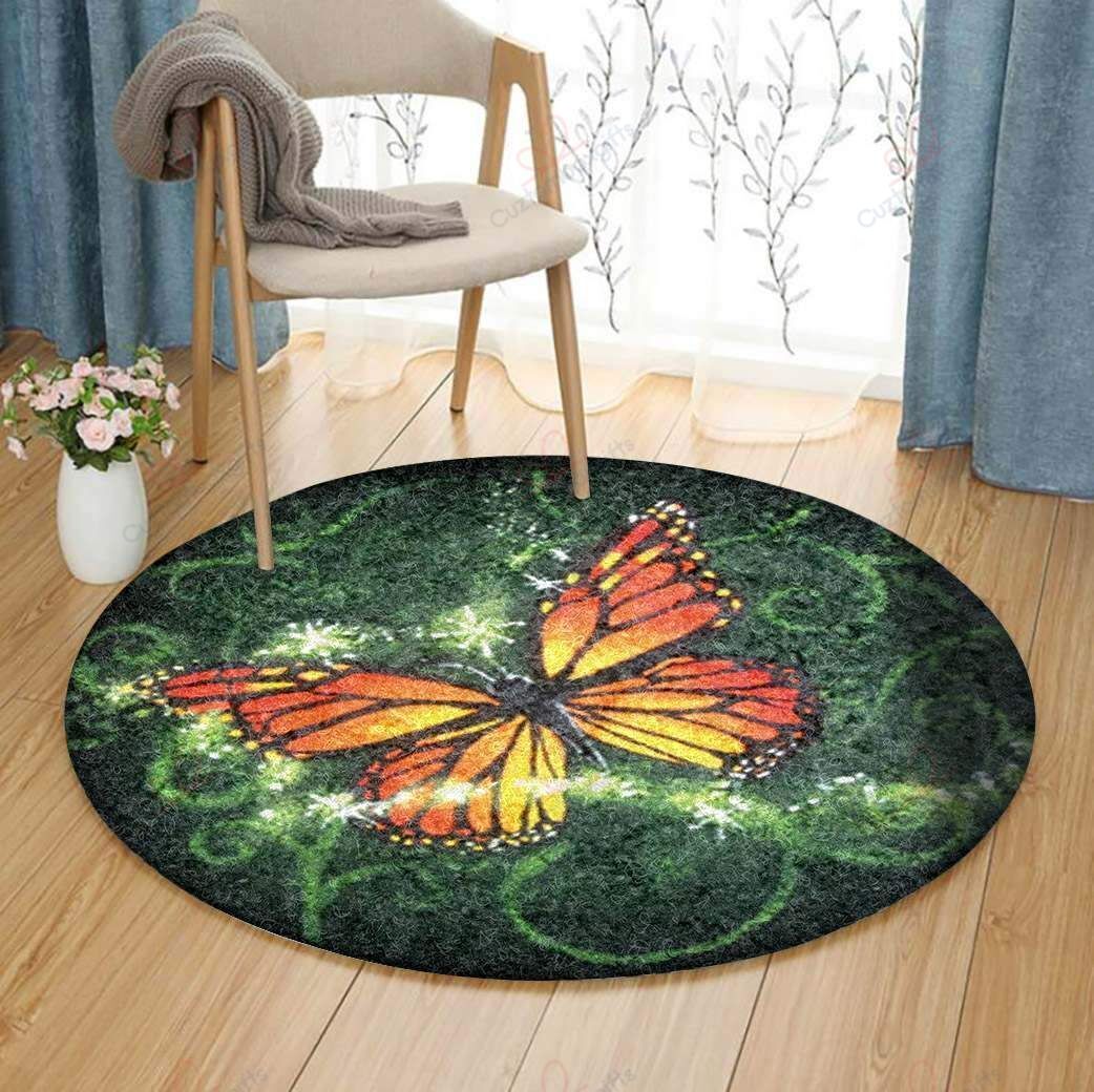 Butterfly Painting 3 Round Carpet Floor Rug Living Room Bedroom Decor Round Area Rug Carpet Butterfly Painting 3 Round Carpet Floor Rug Living Room Bedroom Decor Round Area Rug Carpet