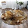 Butterfly Painting 4 Round Carpet Floor Rug Living Room Bedroom Decor Round Area Rug Carpet