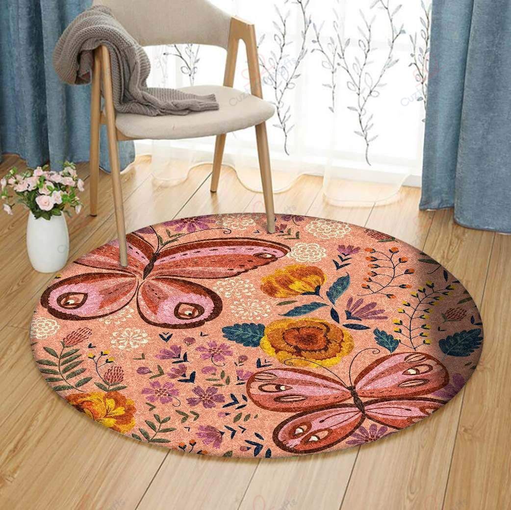 Butterfly Painting 8 Round Carpet Floor Rug Living Room Bedroom Decor Round Area Rug Carpet Butterfly Painting 8 Round Carpet Floor Rug Living Room Bedroom Decor Round Area Rug Carpet