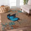 Butterfly Painting Rug Sport Decor Gift Floor Decor Living Room Carpet Rug Area Rug - d7c2e72df185