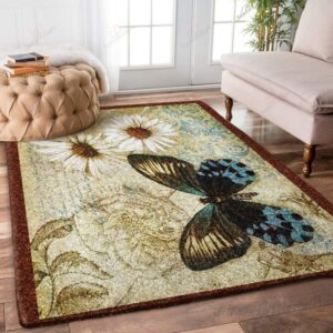Butterfly Pattern 2 Rug Sport Decor Gift Floor Decor Living Room Carpet Rug Area Rug - 4effefc0727a