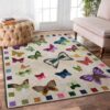Butterfly Pattern 4 Rug Sport Decor Gift Floor Decor Living Room Carpet Rug Area Rug - 9d9d950cc607