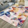 Butterfly Pattern 5 Rug Sport Decor Gift Floor Decor Living Room Carpet Rug Area Rug - 85d40a87e256