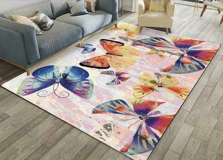Butterfly Pattern 5 Rug Sport Decor Gift Floor Decor Living Room Carpet Rug Area Rug - 85d40a87e256 Butterfly Pattern 5 Rug Sport Decor Gift Floor Decor Living Room Carpet Rug Area Rug - 85d40a87e256