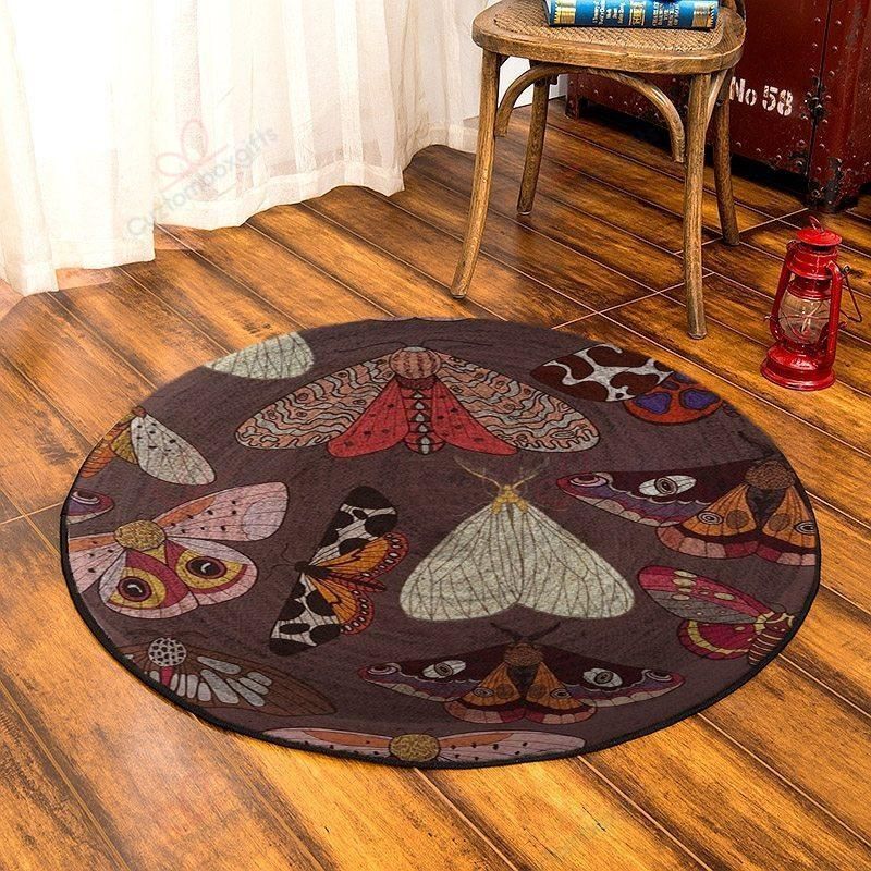 Butterfly Pattern 5 Round Carpet Floor Rug Living Room Bedroom Decor Round Area Rug Carpet Butterfly Pattern 5 Round Carpet Floor Rug Living Room Bedroom Decor Round Area Rug Carpet