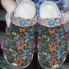 Butterfly Personalize Clog Custom Crocs Fashionstyle Comfortable For Women Men Kid Print 3D Whitesole Colorful