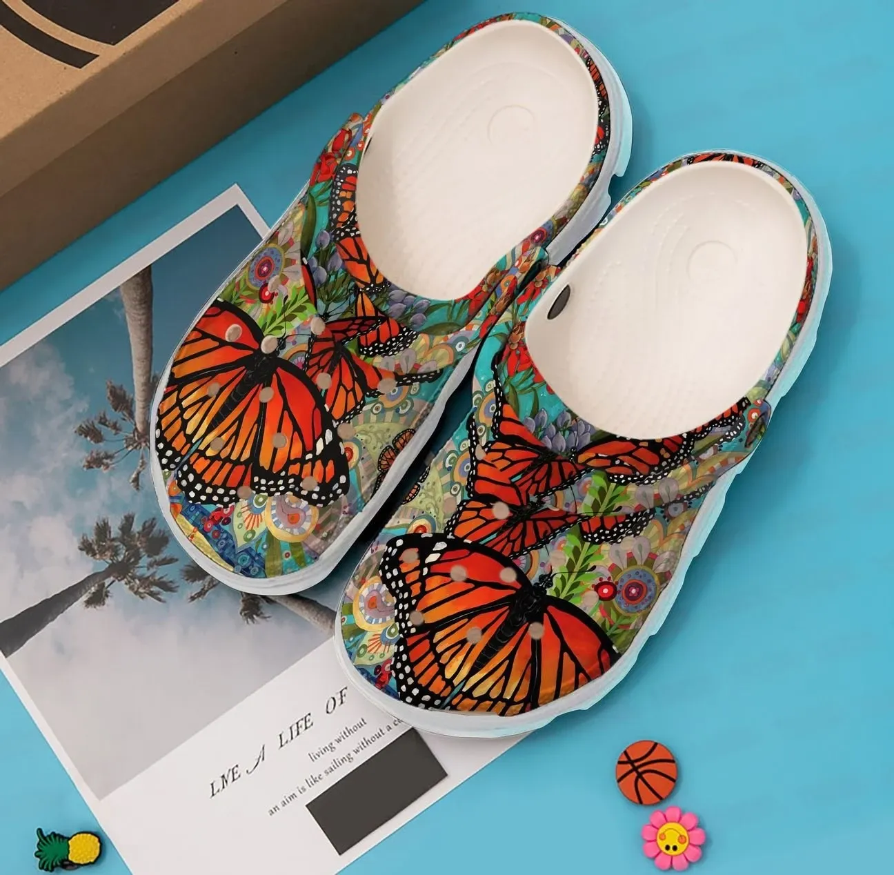 Butterfly Personalized Clog Custom Crocs Comfortablefashion Style Comfortable For Women Men Kid Print 3D Monarch Butterfly Personalized Clog Custom Crocs Comfortablefashion Style Comfortable For Women Men Kid Print 3D Monarch