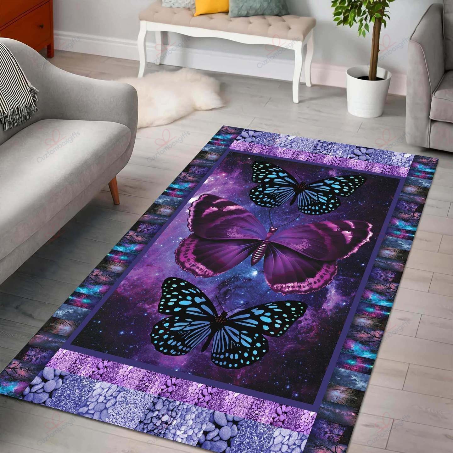 Butterfly Purple Rug Sport Decor Gift Floor Decor Living Room Carpet Rug Area Rug - 6ec437e07e34 Butterfly Purple Rug Sport Decor Gift Floor Decor Living Room Carpet Rug Area Rug - 6ec437e07e34
