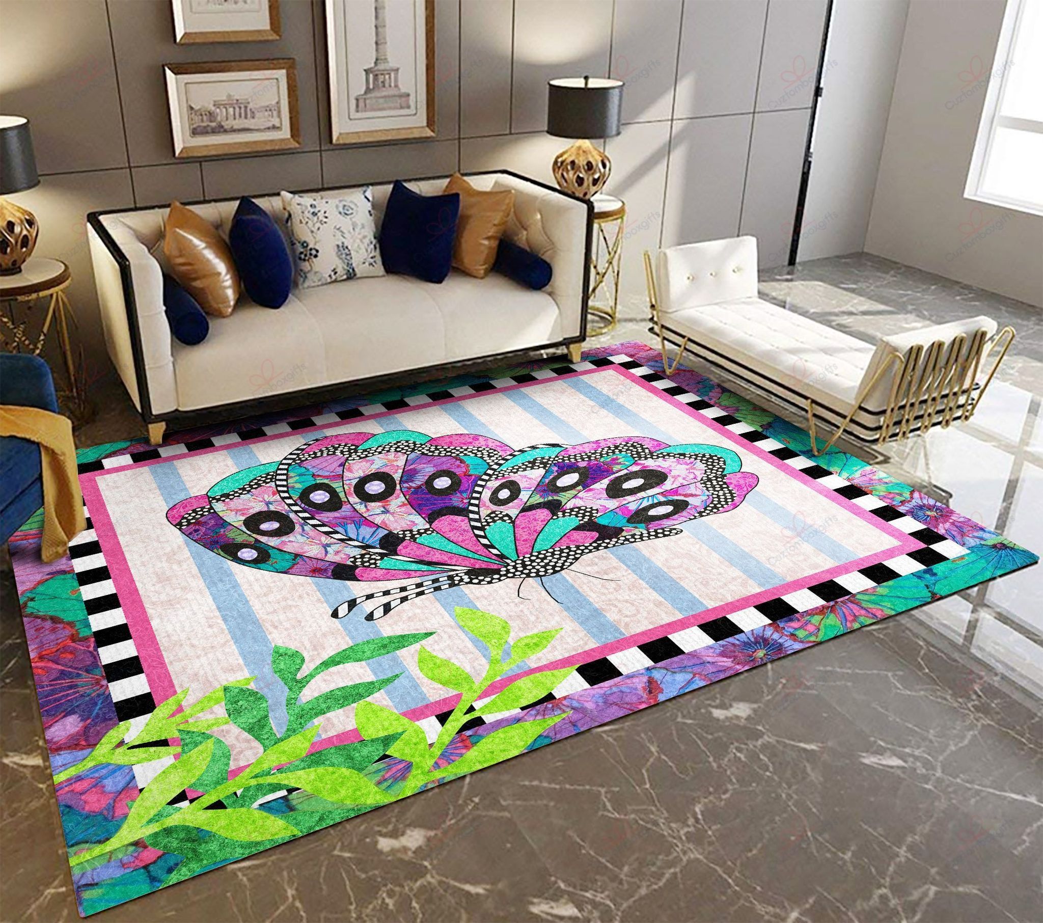 Butterfly Purple Rug Sport Decor Gift Floor Decor Living Room Carpet Rug Area Rug - ac828da45e9d Butterfly Purple Rug Sport Decor Gift Floor Decor Living Room Carpet Rug Area Rug - ac828da45e9d