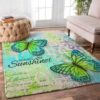 Butterfly Sending You Sunshine Rug Sport Decor Gift Floor Decor Living Room Carpet Rug Area Rug - 8009c4790396