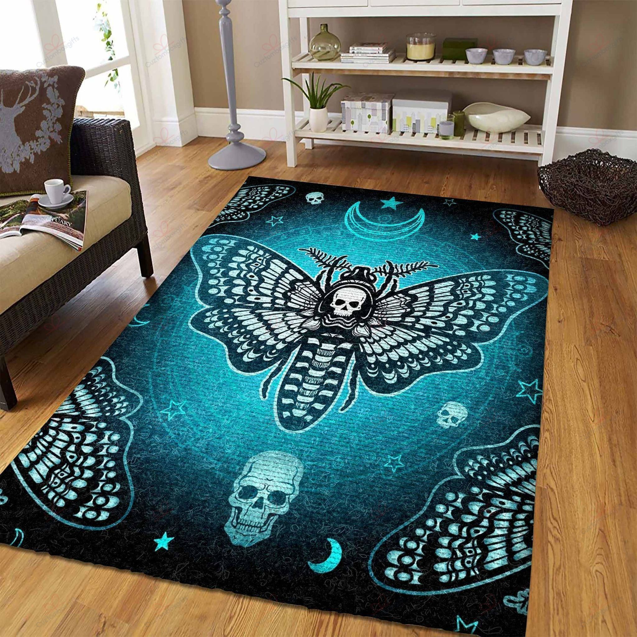Butterfly Skull Rug Sport Decor Gift Floor Decor Living Room Carpet Rug Area Rug - 33535b53ca69 Butterfly Skull Rug Sport Decor Gift Floor Decor Living Room Carpet Rug Area Rug - 33535b53ca69