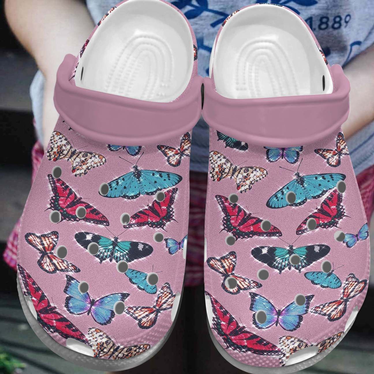 Butterfly Sparkles Personalized Clog Custom Crocs Comfortablefashion Style Comfortable For Women Men Kid Print 3D Butterfly Sparkles Personalized Clog Custom Crocs Comfortablefashion Style Comfortable For Women Men Kid Print 3D
