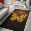 Butterfly Sunflower Rug Sport Decor Gift Floor Decor Living Room Carpet Rug Area Rug - d920fdde2e15