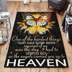 Butterfly The Angels Carried You Up To Heaven Rug Sport Decor Gift Floor Decor Living Room Carpet Rug Area Rug - f97035387c8a