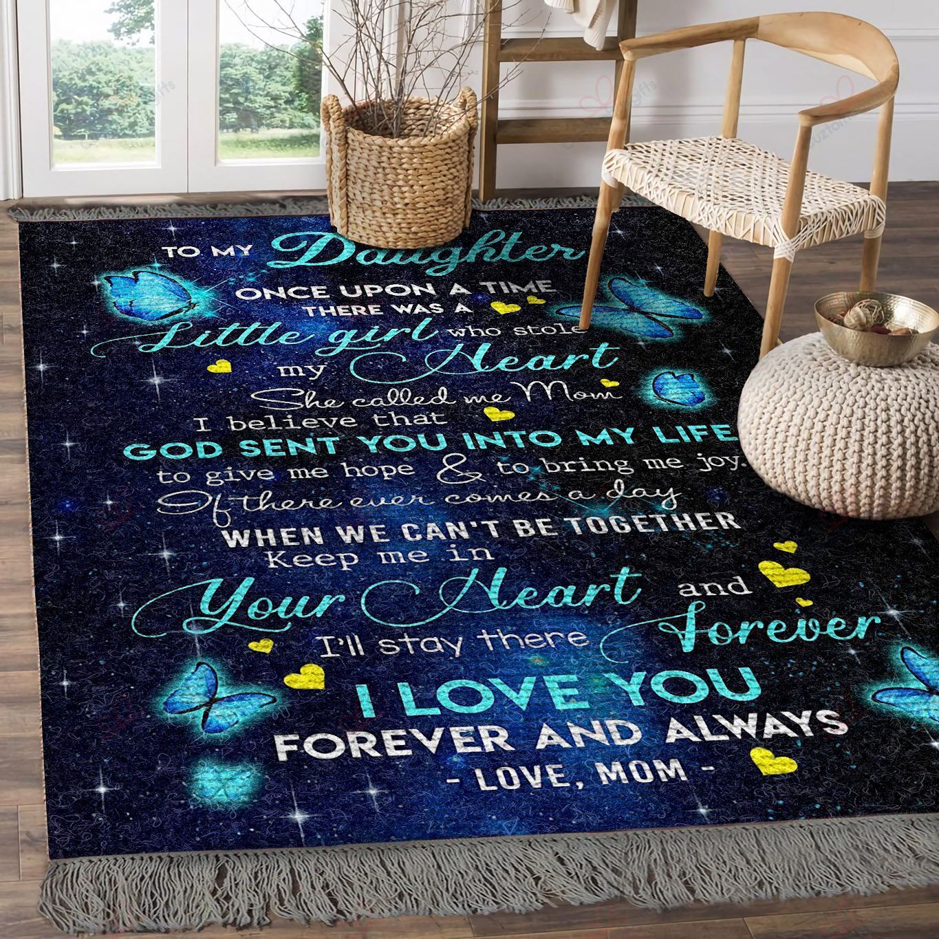 Butterfly To My Daughter Mom Once Upon A Time Rug Sport Decor Gift Floor Decor Living Room Carpet Rug Area Rug - b5df7d3fea73 Butterfly To My Daughter Mom Once Upon A Time Rug Sport Decor Gift Floor Decor Living Room Carpet Rug Area Rug - b5df7d3fea73