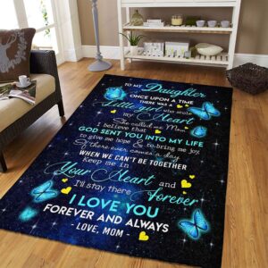 Butterfly To My Daughter Mom Once Upon A Time Rug Sport Decor Gift Floor Decor Living Room Carpet Rug Area Rug - 23199c8fb10f