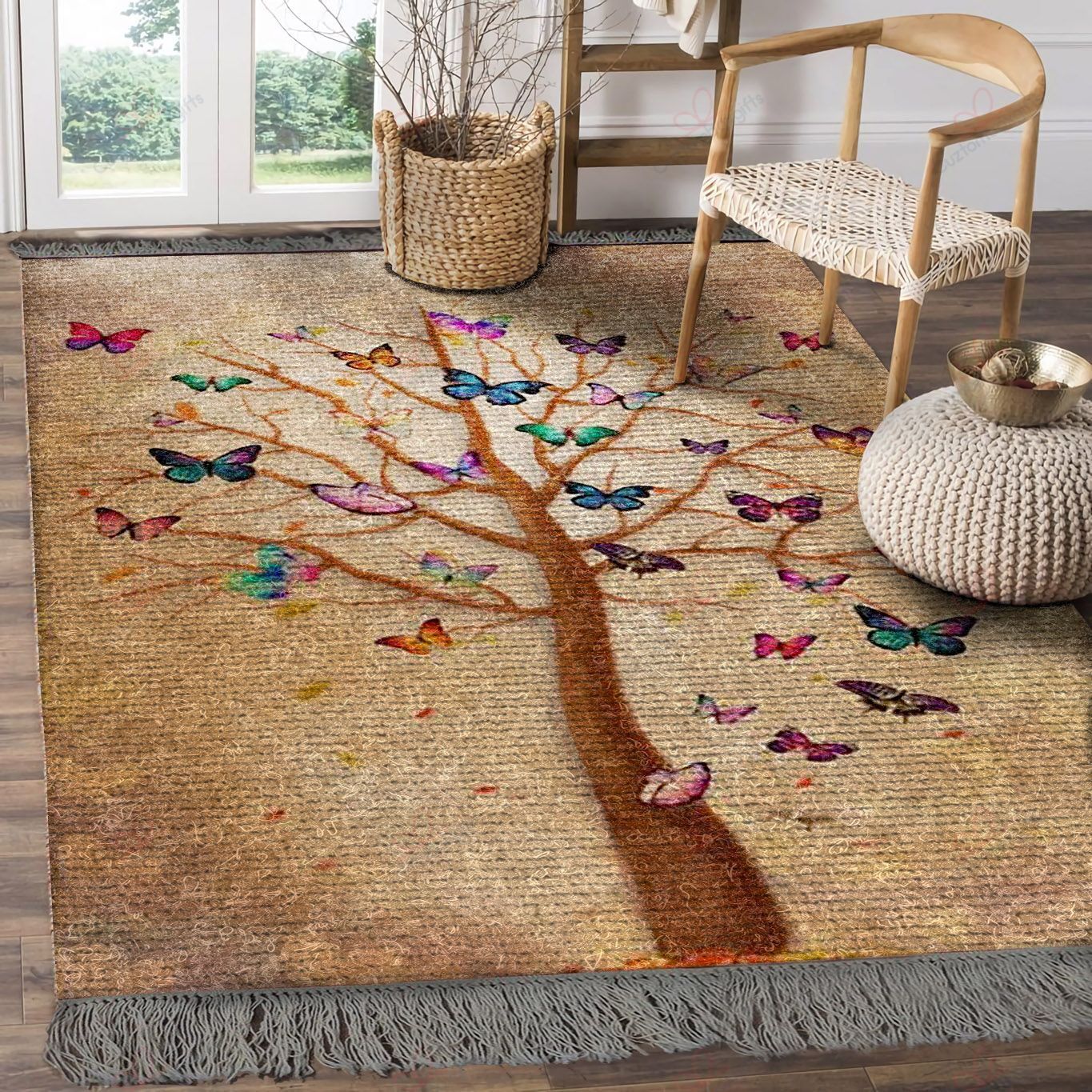 Butterfly Tree Rug Sport Decor Gift Floor Decor Living Room Carpet Rug Area Rug - 52c151193887 Butterfly Tree Rug Sport Decor Gift Floor Decor Living Room Carpet Rug Area Rug - 52c151193887