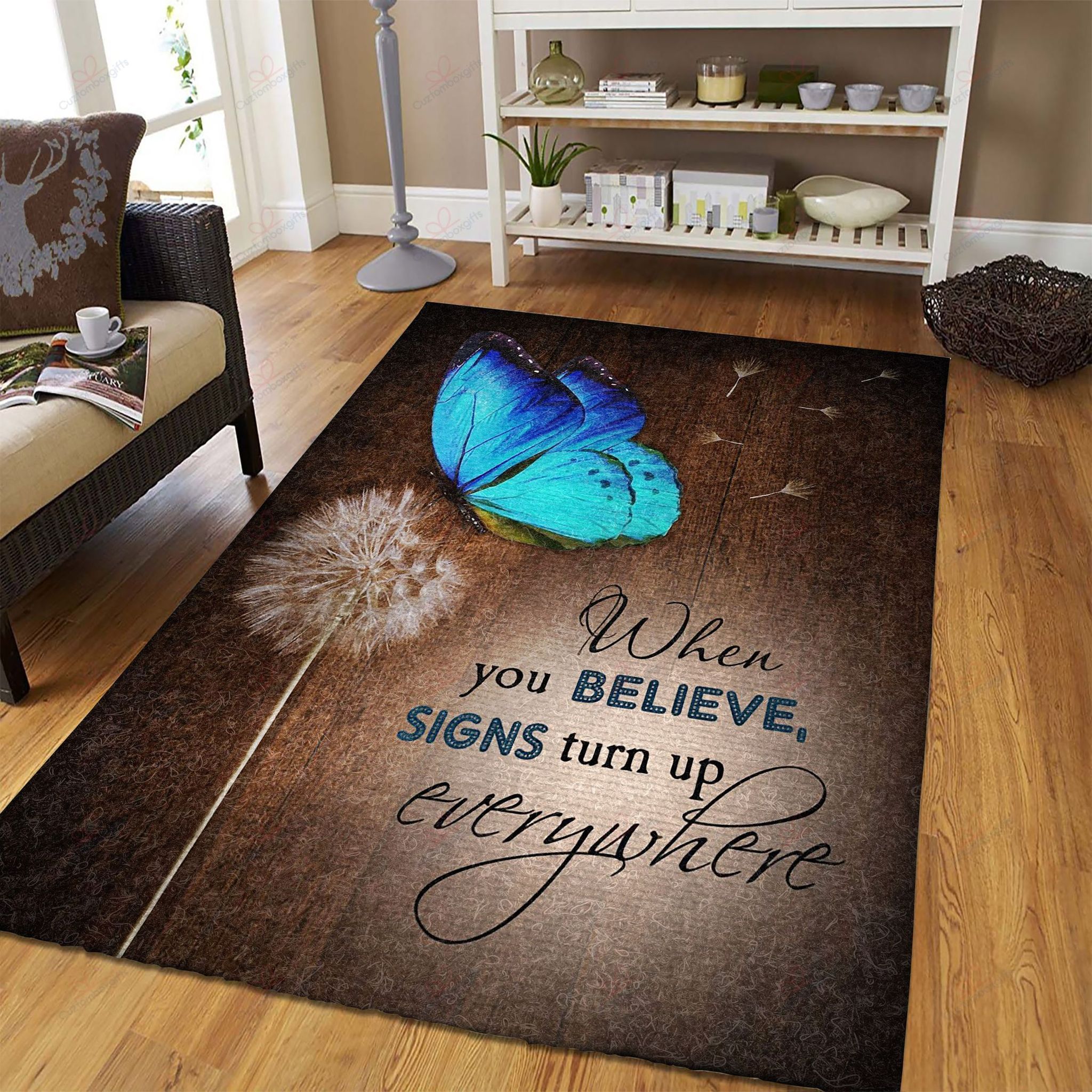 Butterfly When You Believe Rug Sport Decor Gift Floor Decor Living Room Carpet Rug Area Rug - 7017b2b26d5d Butterfly When You Believe Rug Sport Decor Gift Floor Decor Living Room Carpet Rug Area Rug - 7017b2b26d5d