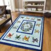 Butterfly Yellow Rug Sport Decor Gift Floor Decor Living Room Carpet Rug Area Rug - 8e7566866b96