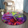 Butterflytopia Round Carpet Floor Rug Living Room Bedroom Decor Round Area Rug Carpet