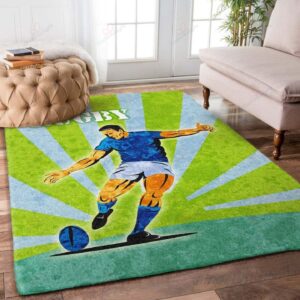 By Football Rug Sport Decor Gift Floor Decor Living Room Carpet Rug Area Rug - fa1c74e0ae6c