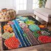 Cactus Flowers Rug Sport Decor Gift Floor Decor Living Room Carpet Rug Area Rug - a9e0b63c89f9