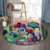 Cactus Round Carpet Floor Rug Living Room Bedroom Decor Round Area Rug Carpet