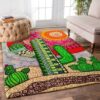 Cactus Painting 2 Rug Sport Decor Gift Floor Decor Living Room Carpet Rug Area Rug - 573f3e88de99