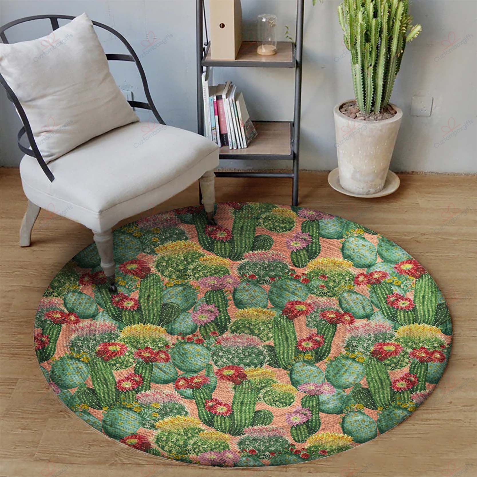 Cactus Painting 3 Round Carpet Floor Rug Living Room Bedroom Decor Round Area Rug Carpet Cactus Painting 3 Round Carpet Floor Rug Living Room Bedroom Decor Round Area Rug Carpet