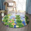 Cactus Painting 4 Round Carpet Floor Rug Living Room Bedroom Decor Round Area Rug Carpet