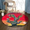 Cactus Painting 5 Round Carpet Floor Rug Living Room Bedroom Decor Round Area Rug Carpet