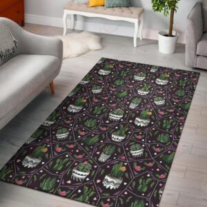 Cactus Pattern 3 Rug Sport Decor Gift Floor Decor Living Room Carpet Rug Area Rug - 9ab8c6d469e6