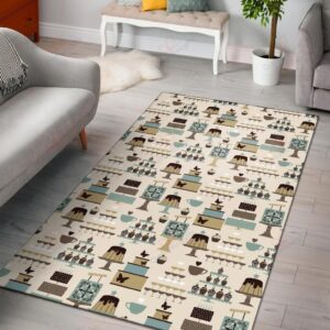 Cake Pattern 2 Rug Sport Decor Gift Floor Decor Living Room Carpet Rug Area Rug - 642deb90f772