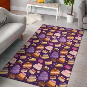 Cake Pattern 5 Rug Sport Decor Gift Floor Decor Living Room Carpet Rug Area Rug - 72b5246fa931