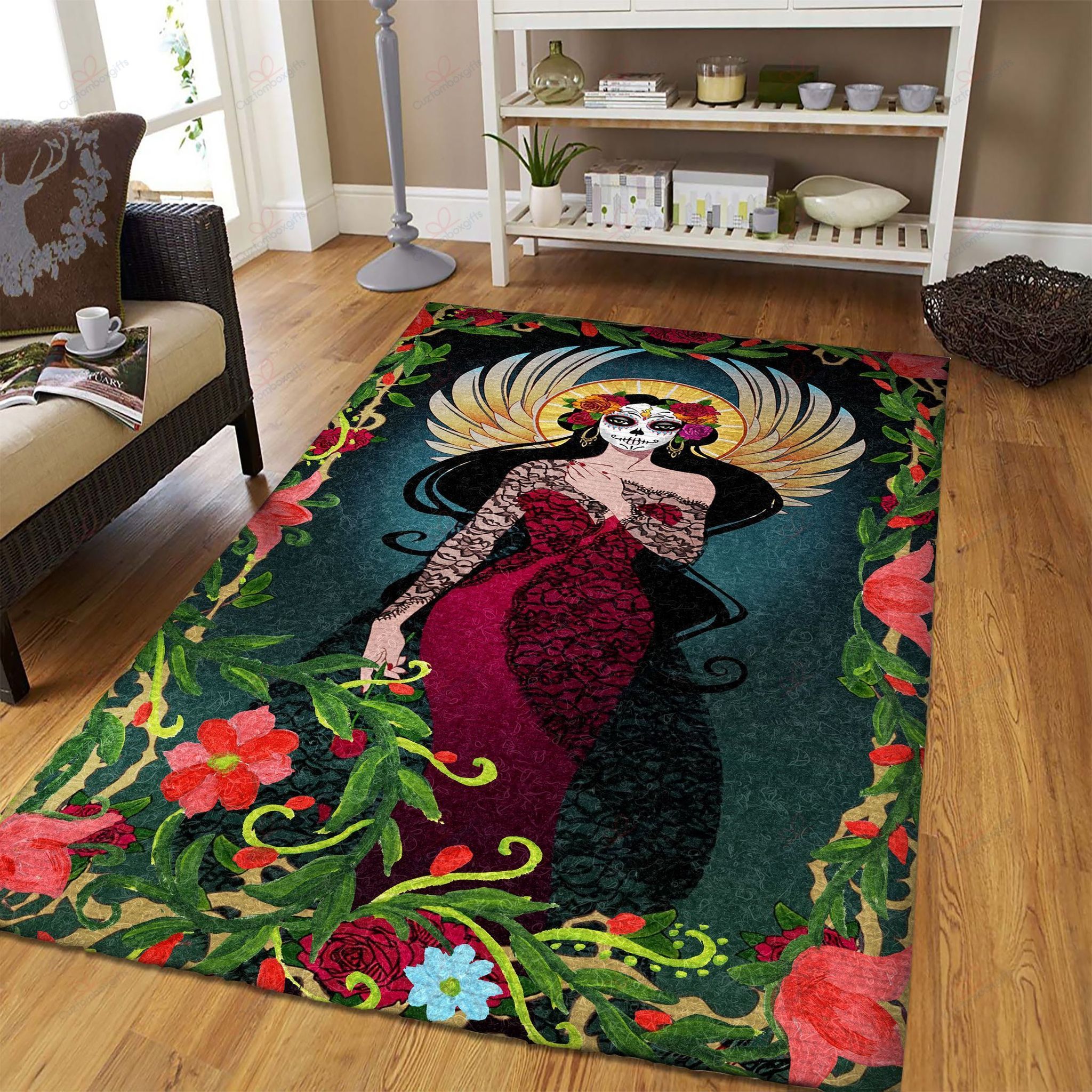 Calavera Girl Rug Sport Decor Gift Floor Decor Living Room Carpet Rug Area Rug - d8b4cf062470 Calavera Girl Rug Sport Decor Gift Floor Decor Living Room Carpet Rug Area Rug - d8b4cf062470