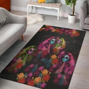 Calavera Rug Sport Decor Gift Floor Decor Living Room Carpet Rug Area Rug - 5b93d2db37e6